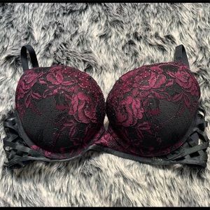 Black and Purple LaSenza Bra